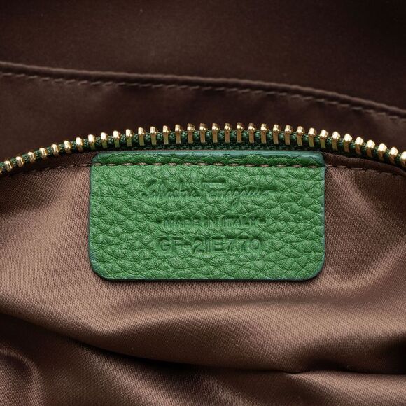 Salvatore Ferragamo Leather Fiamma Small Satchel - Picture 6 of 15